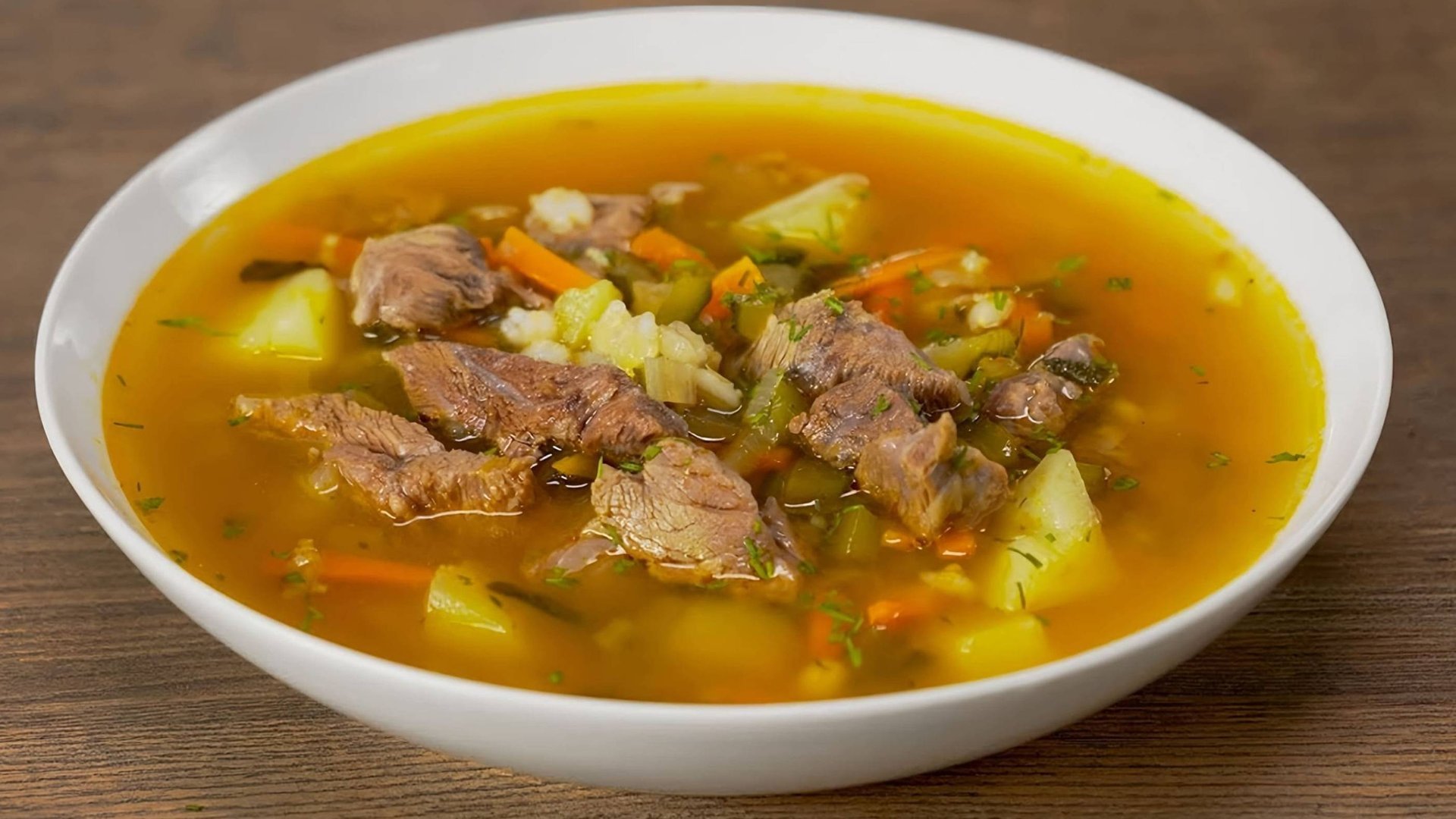 Рассольник с говядиной - рецепт смотреть онлайн