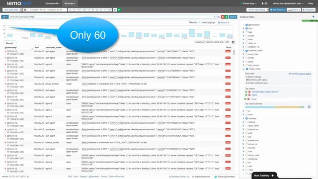 Logsene Live Tail смотреть онлайн