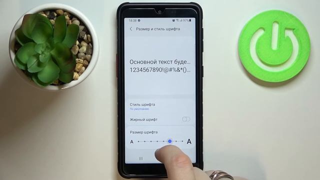 Как изменить размер шрифта на телефоне Samsung Galaxy Xcover 5 смотреть онлайн