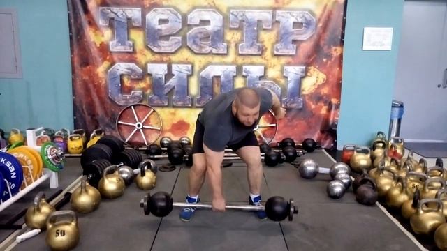 Ираклий Даташвили вырывает шаровую штангу одной рукой!