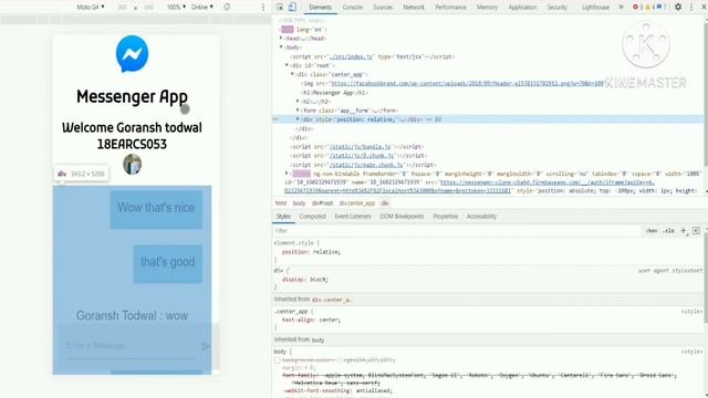 Messenger Clone through ReactJs by techy Gt смотреть онлайн