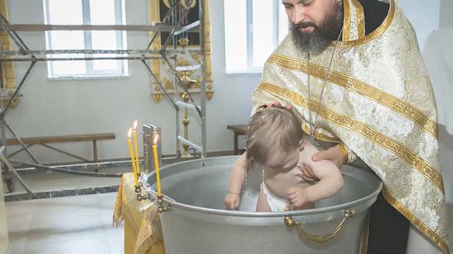 Крестины, крещение ребенка, храм Успения Пресвятой Богородицы, г. Пятигорск, слайд шоу смотреть онлайн