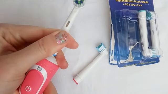 Замена насадки для электрической зубной щетки Oral-B. Приобрести можно у меня. смотреть онлайн