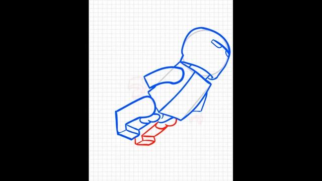 Drawing Iron Man from Lego Superheroes / Рисуем Железного человека из Лего Супергерои смотреть онлайн