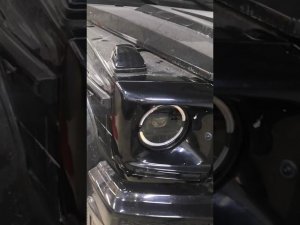 Замена штатной оптики на LED Mercedes-Benz Gelenvagen #Shorts #short