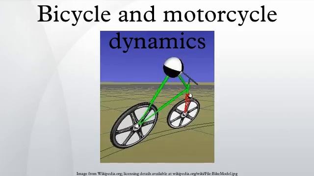 Bicycle and motorcycle dynamics смотреть онлайн