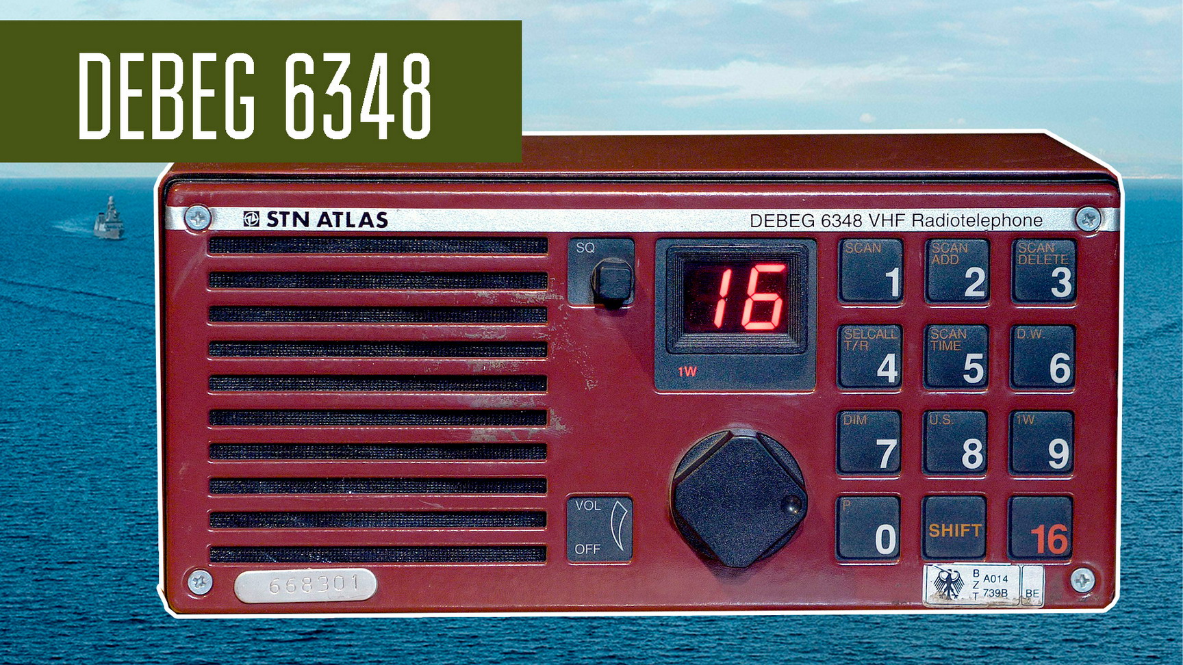 DEBEG 6348 Морская УКВ радиостанция. смотреть онлайн