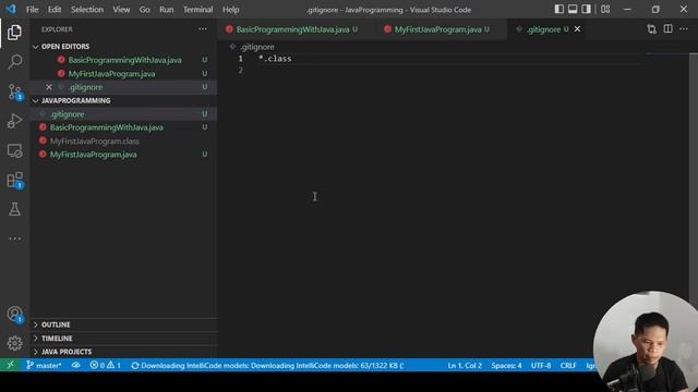 Setup Git Repository for Java Project with VSCode смотреть онлайн