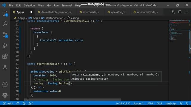 React Native Reanimated Easing смотреть онлайн