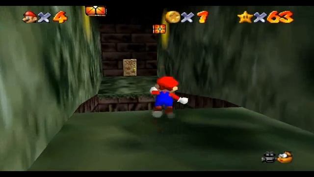 Super Mario 64 (project64)-Hazy Maze Cave-Watch for rolling rocks смотреть онлайн