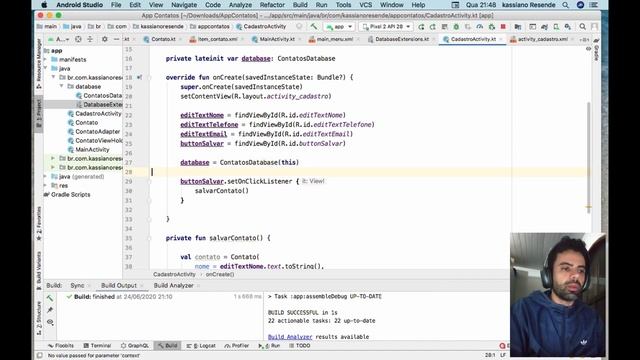 Kotlin e Android 10 - Criando uma extension function para inserir dados no banco смотреть онлайн