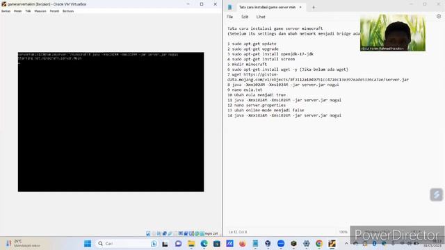 Instalasi Game Server Minecraft Menggunakan Ubuntu Server 20.04 di Oracle Virtual Box смотреть онлайн