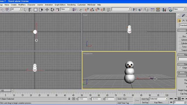 Видео по созданию снеговика в 3dmax смотреть онлайн