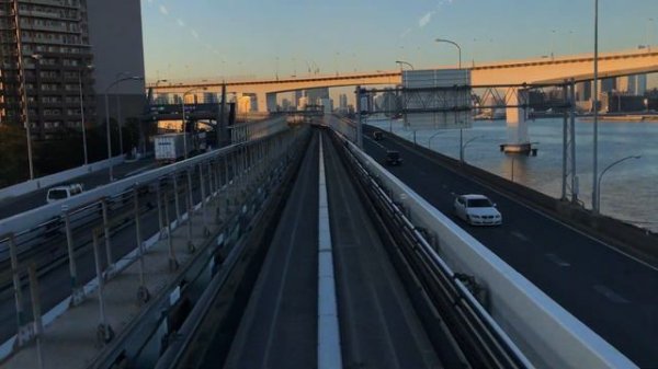 Токийское метро. 4/01/19. Вид из последнего вагона Tokyo metro/Way to teamLab Borderless.