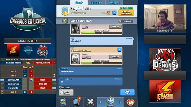 EXPLODE FLASH VS HORUZDEMONS | LIGA ARGENTINA | FECHA 8 | CLASH ROYALE смотреть онлайн