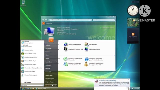 Windows Vista - Battery Low/Critically Low/Empty