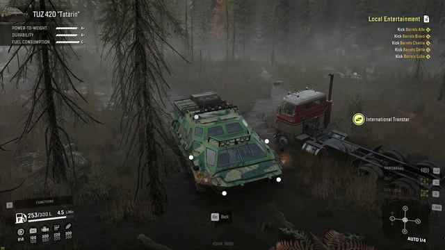 TUZ 420 "Tatarin" a monster in the rough in SnowRunner смотреть онлайн