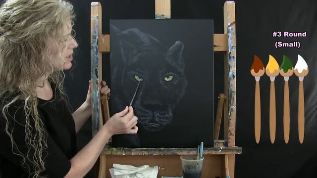 Learn how to create PANTHER ON THE PROWL - Paint and Sip - Step by Step Tutorial with Acrylic Paint смотреть онлайн