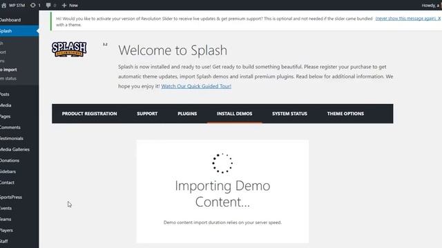 Splash Installation Tutorial - StylemixThemes смотреть онлайн