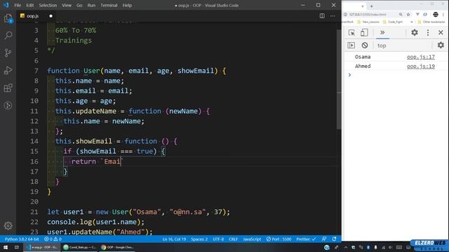 Learn JavaScript OOP in Arabic #14 - Constructor Function Training's смотреть онлайн