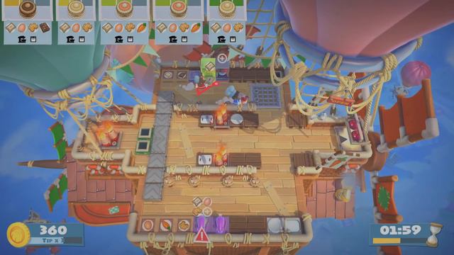 Overcooked! 2 6-1 4 Stars (co-op, PS5) смотреть онлайн