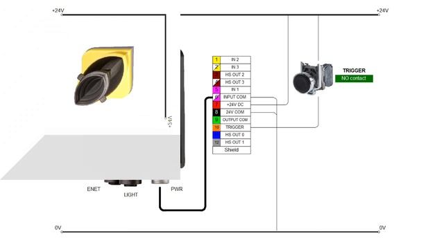 Quick guide to wiring Cognex in-sight camera. Trigger input with push button/proximity sensor. смотреть онлайн