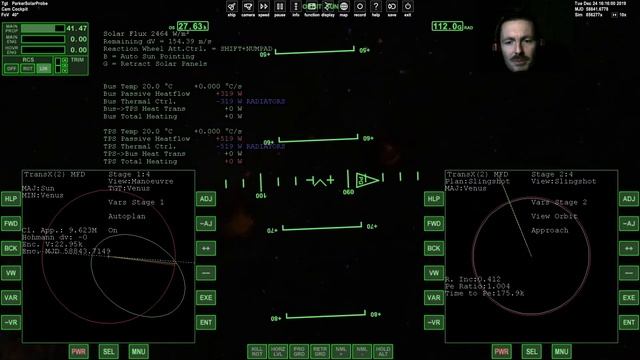 Семь гравитационных маневров Parker Solar Probe в Orbiter смотреть онлайн