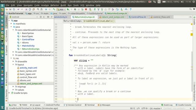 Android Kotlin Tutorial #049 - Returns and Jumps - Break and Continue labels смотреть онлайн