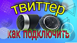 Твиттер,пищалки.Как правильно подключить.