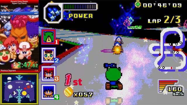 Konami Krazy Racers Hyper Cup (Hard) 5:25.75 смотреть онлайн