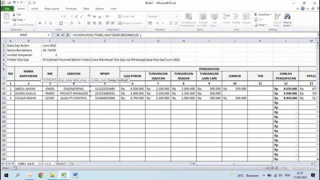Cara Membuat Slip Gaji yang Bisa Dikirim Via Whatsapp смотреть онлайн