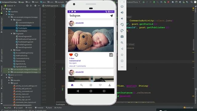Firebase Instagram Clone App Project - Save Pic - Kotlin Android Studio Tutorials for Beginners 202 смотреть онлайн