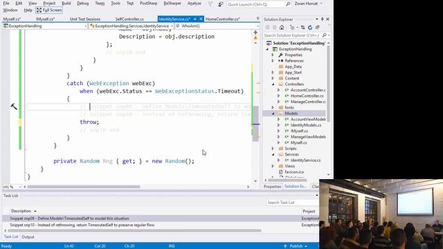 Exception Handling Strategies in .NET (in Serbian) смотреть онлайн
