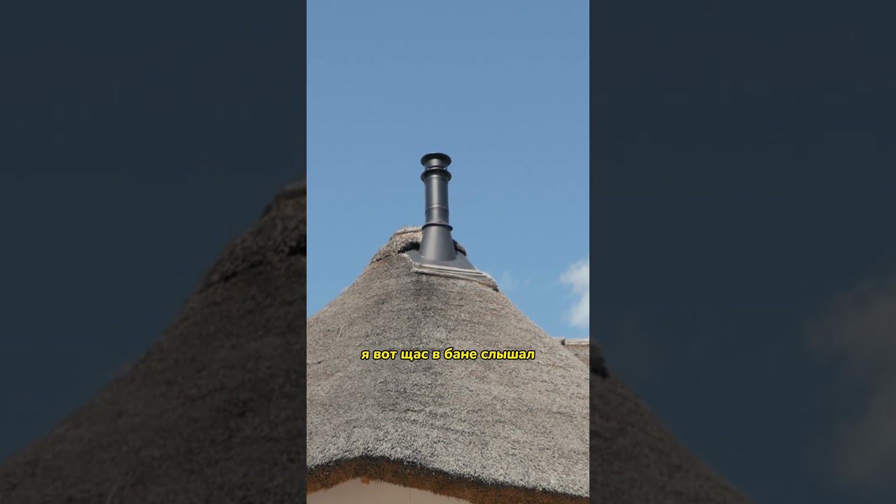 Крыша из камыша | удачное решение для бани #баня #шортс смотреть онлайн