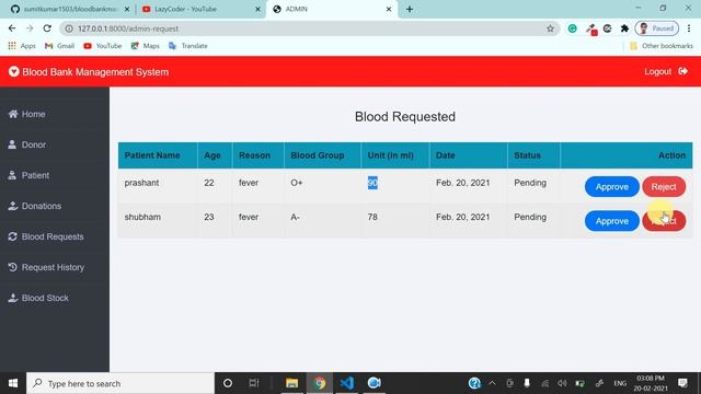 Blood Bank Management System || 2023 || FREE SOURCE CODE || LazyCoder смотреть онлайн