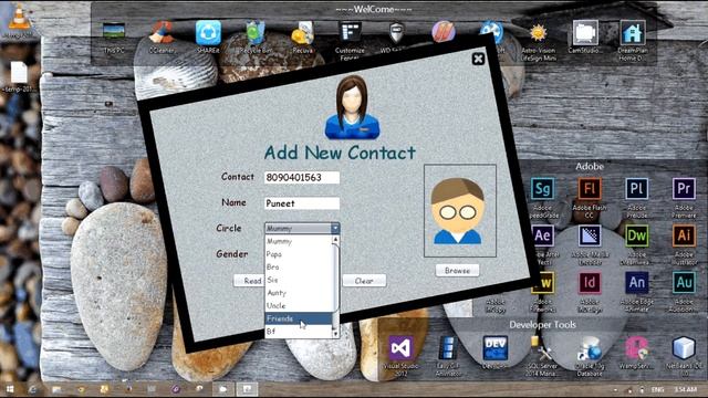 PhoneBook Management System Application In Java Swing смотреть онлайн