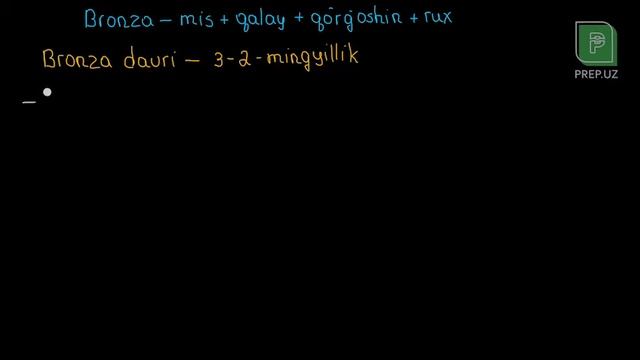 Tarix - Eneolit Va Bronza Davri//PREP.UZ