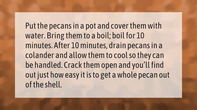 How do you roast pecans in the shell? смотреть онлайн