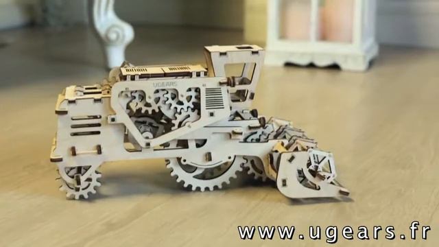 Moissonneuse. Puzzle 3D Mécanique en bois – Ugears France смотреть онлайн