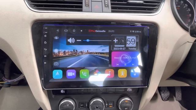 1pluscaraudio 4gb ram 64gb rom with CarPlay android auto with dsp T5 processor fitted new Octavia смотреть онлайн