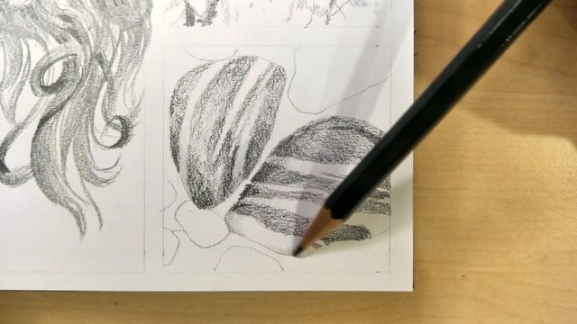 How to draw Texture | Striped Pebble | Pencil Sketch смотреть онлайн