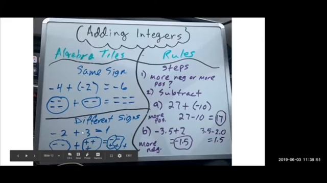Adding Integers Using Rules & with Algebra Tiles - Math Video of Math Minutes Pro смотреть онлайн