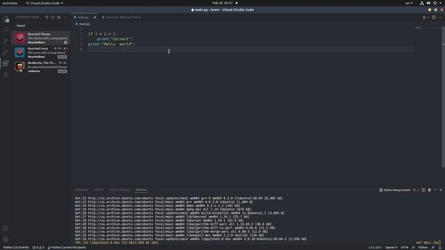 Настройка VS Code для работы с Python смотреть онлайн