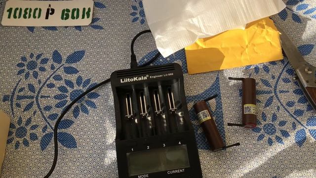 Аккумулятор Liitokala HG2 18650 3000mAh 3.6V С разрядом до 20A с никелированными контактами.Емкость