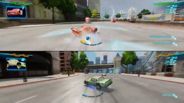 Cars 2 The Video Game | Lightning McQueen Vs Chick Hicks - Mission: World Grand Prix | смотреть онлайн
