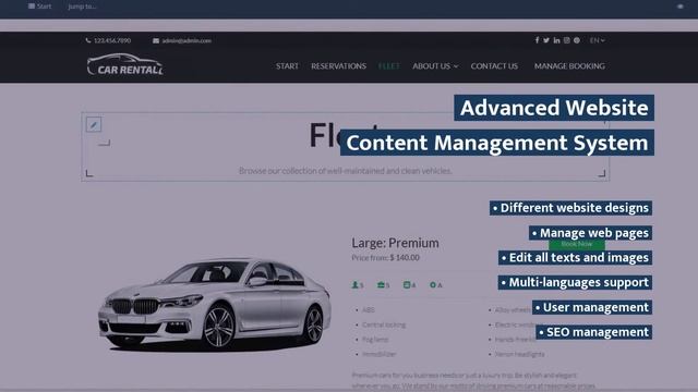 VEVS Car Rental Website Builder - a complete solution for your business смотреть онлайн