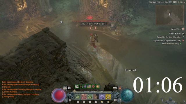 Diablo 4 Tier 100 Speedrun Ghoa Ruins Season 2 | Shadowstorm Necromancer смотреть онлайн