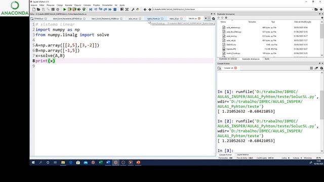 PYTHON 21 Solução de Sistemas Lineares - Solve na biblioteca Linalg смотреть онлайн