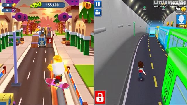 Talking Tom Gold Run vs Paw Patrol Subway Surf ❗ Gameplay Walkthrough ❗ My Talking Angela vs Ryder смотреть онлайн