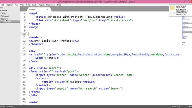 Module 01: PHP Basic with Project Part 01 смотреть онлайн